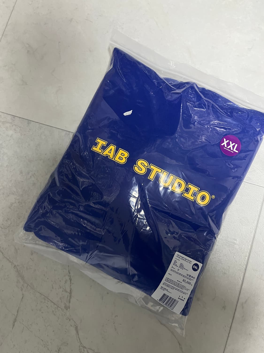 아이앱 스튜디오 스트레이트 로고 후드 블루 상품이미지4