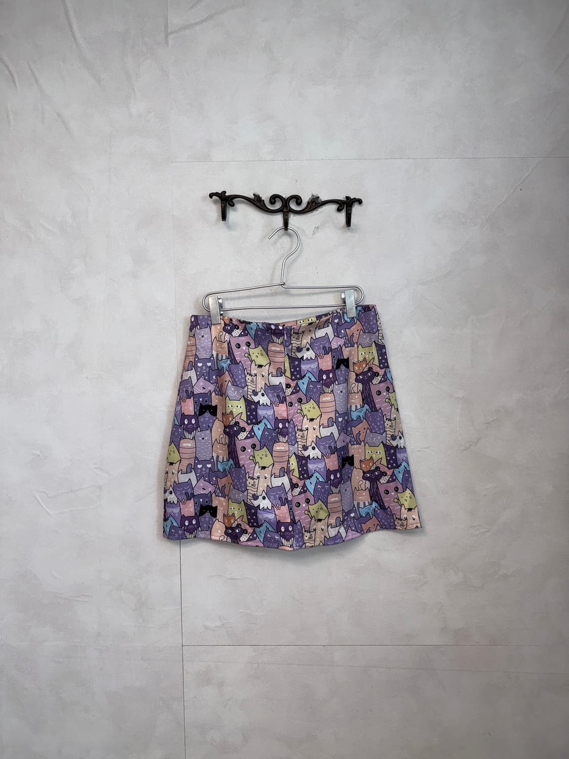 Purple cats graphic skirt 🐱🐈🐈‍⬛ 상품이미지3