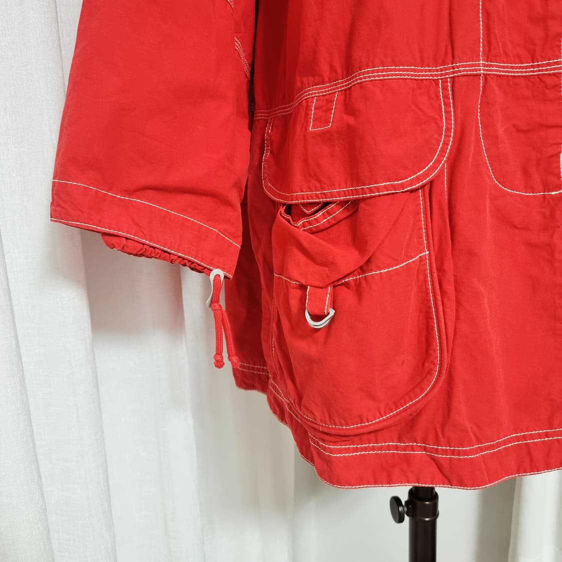 오일릴리 Oilily 오버핏 코튼 자켓 점퍼 (프리사이즈) 상태굿 상품이미지6