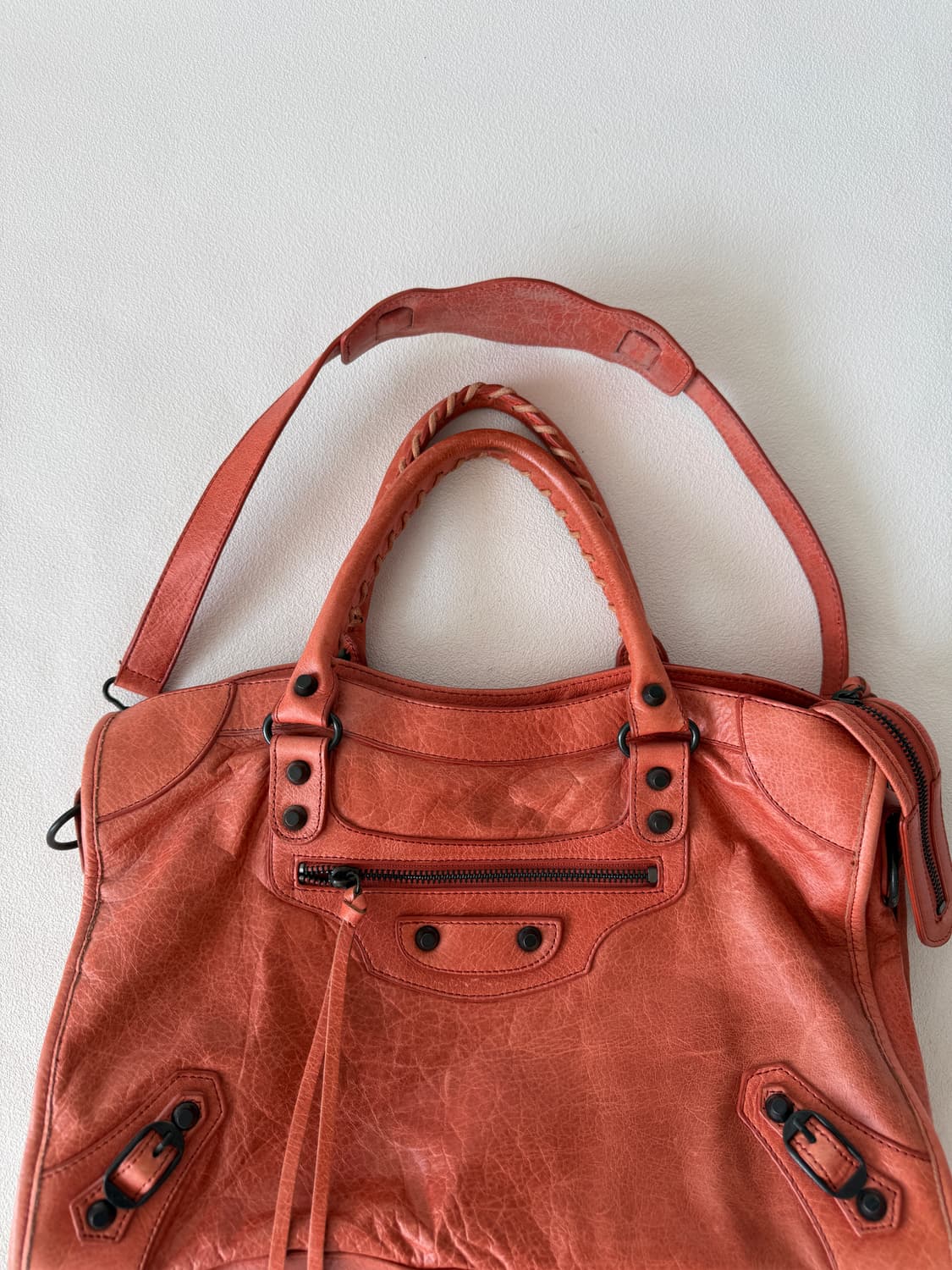 Pre owned 레더 숄더백 상품이미지2