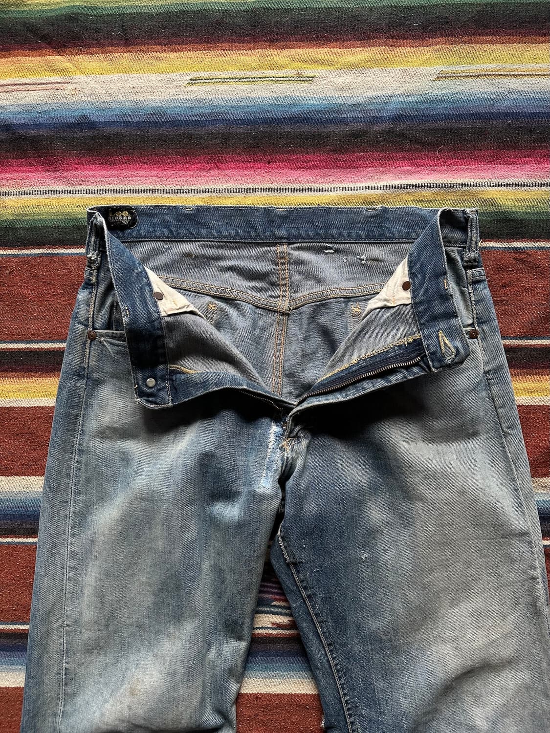 60s USA LEE 101z Selvedge Denim Pants 상품이미지5