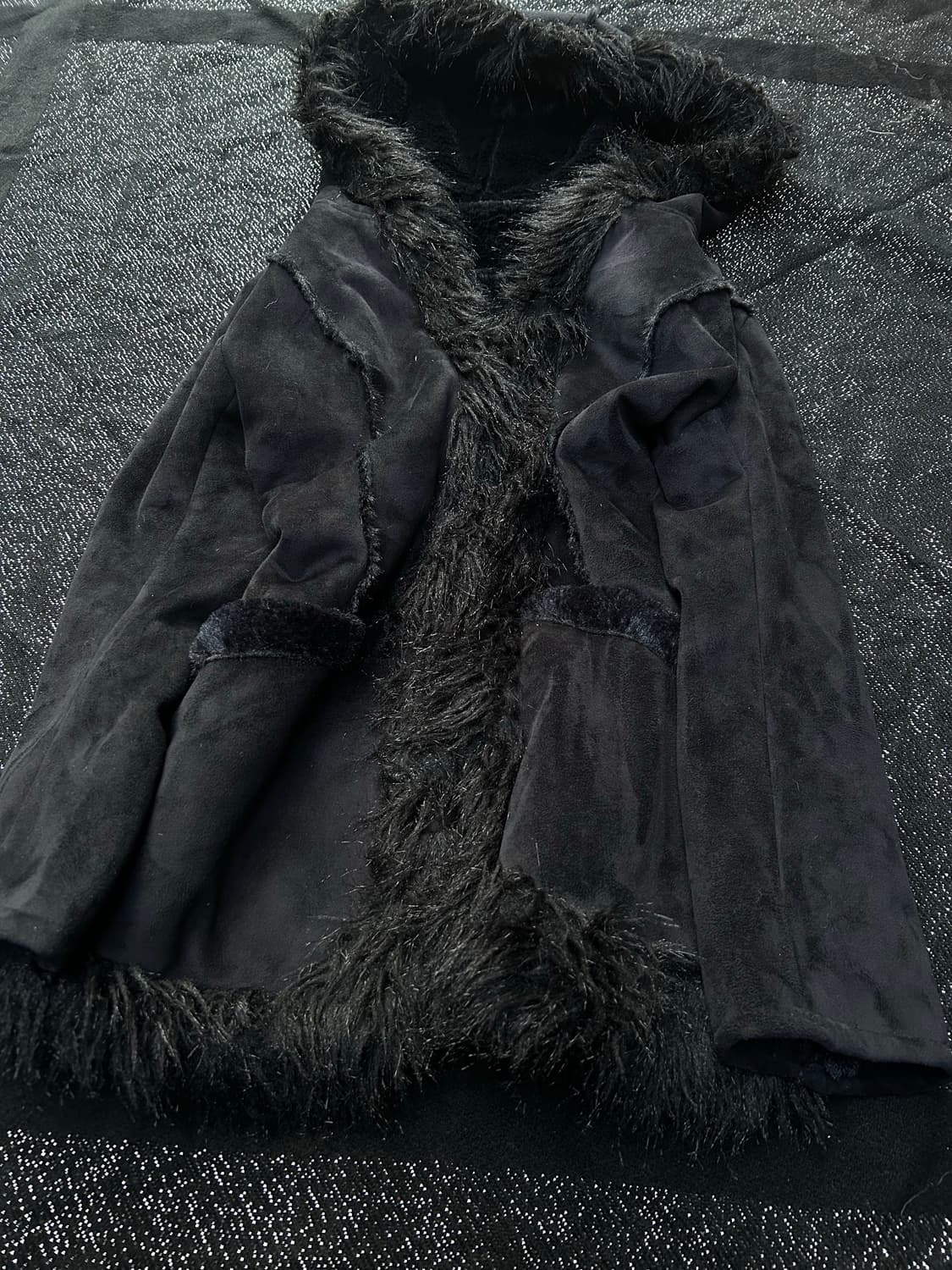 *rare* 2000s OttO v-kei 블랙 퍼 자켓 상품이미지2