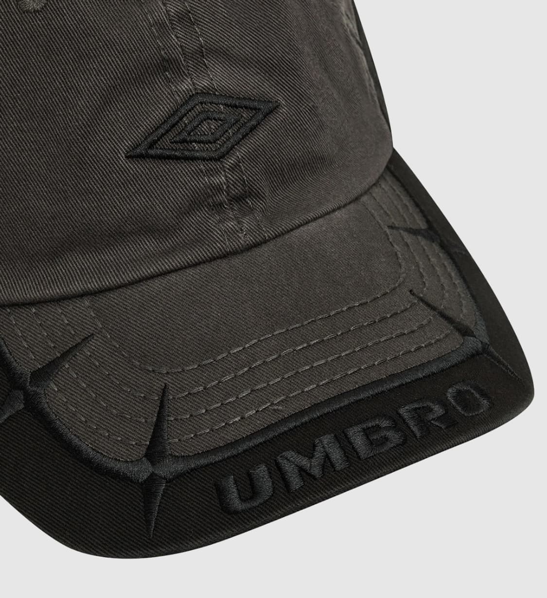 새제품) 엄브로 X 슬램잼 볼캡 모자 블랙 그레이 남자 여자 공용 상품이미지9