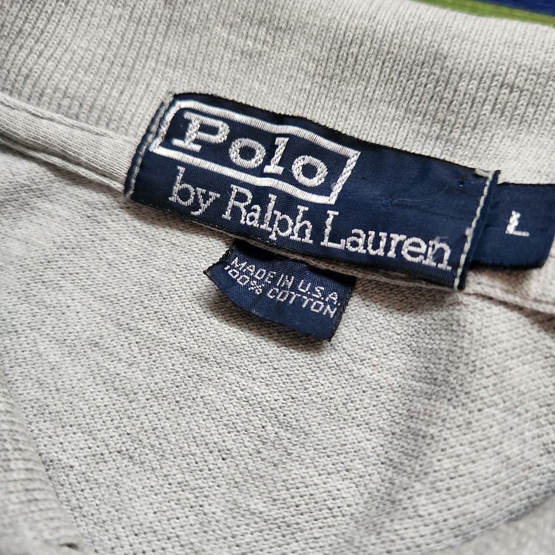90's 폴로 랄프로렌 롱 슬리브 카라 티셔츠(USAmade) 상품이미지4