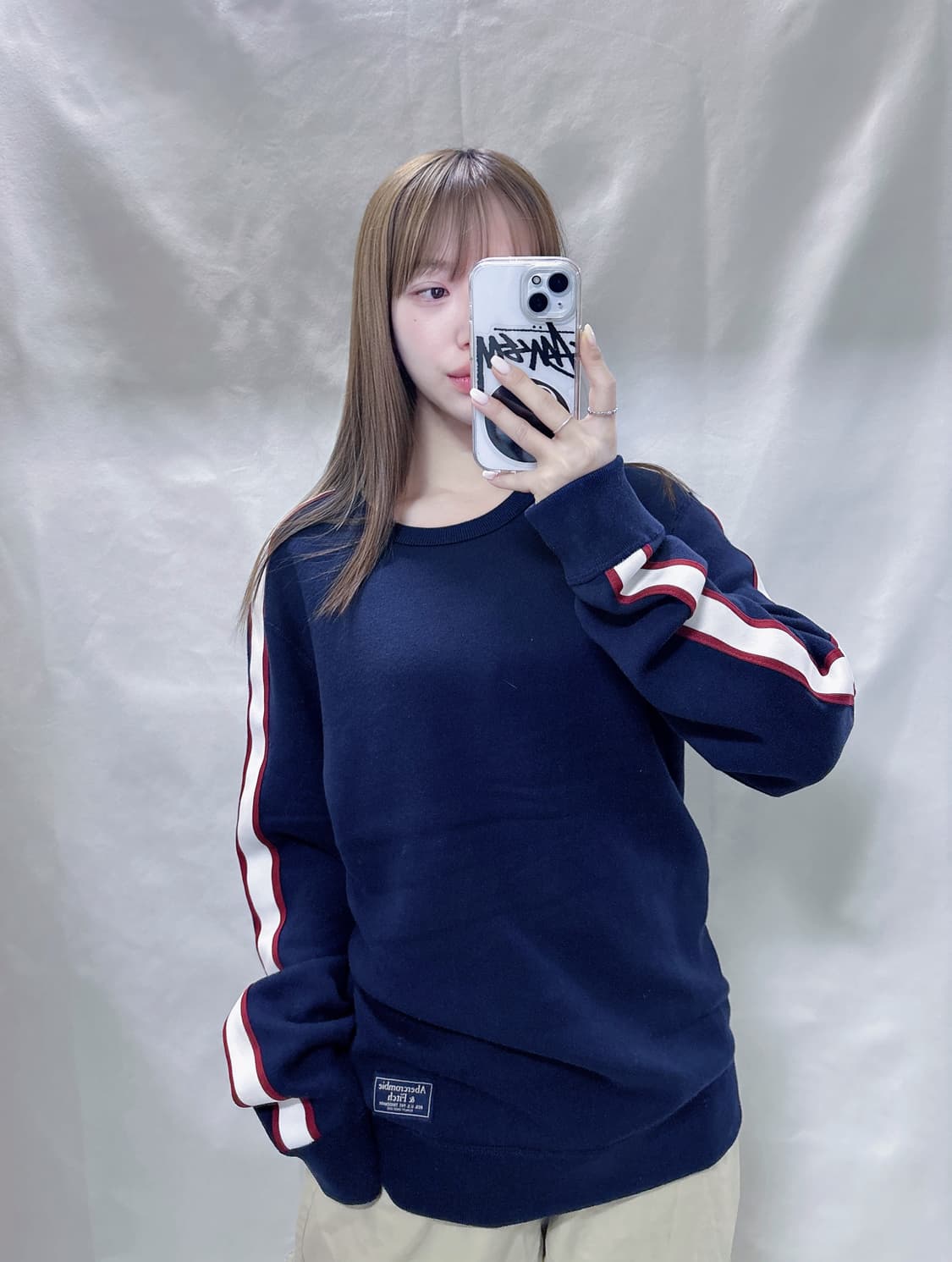 아베크롬비 네이비 니트 슬리브  상품이미지1