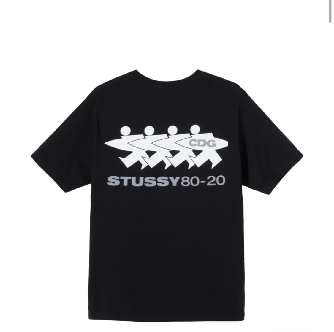 스투시 x CDG 티셔츠 블랙 상품이미지1