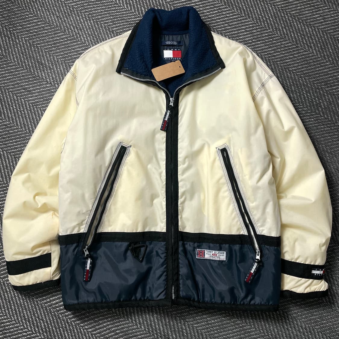 00s 타미힐피거 올드스쿨 빅로고 스티치 디테일 박시핏 점퍼o 4987 상품이미지2