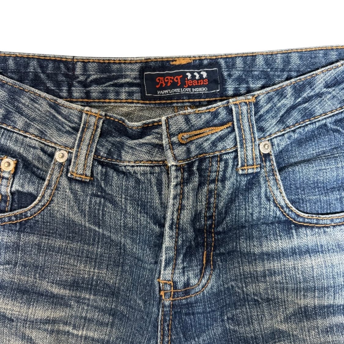 AFT jeans 워싱 컷아웃 데님 팬츠 상품이미지3