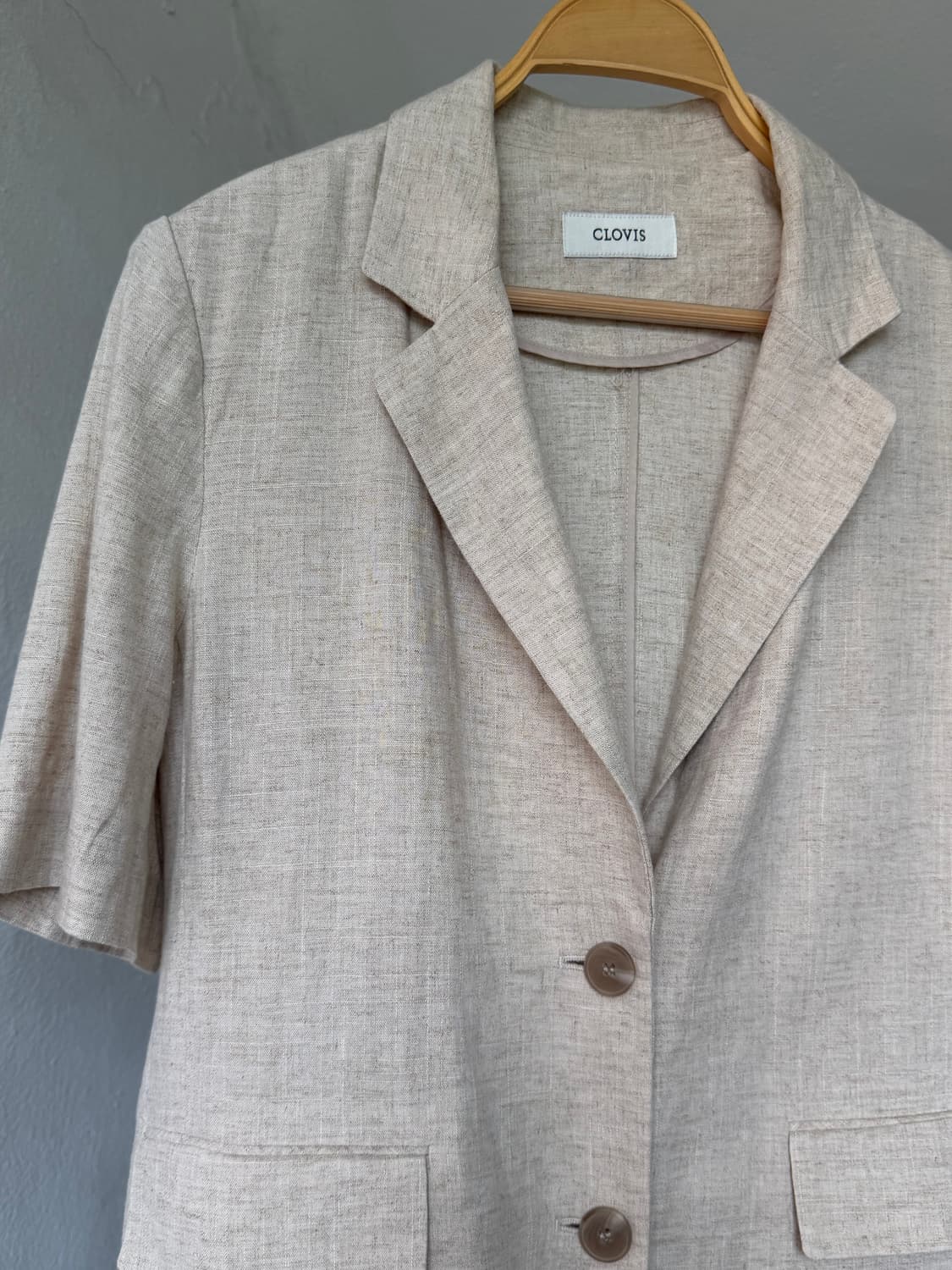 빈티지 리넨 하프자켓 상품이미지2