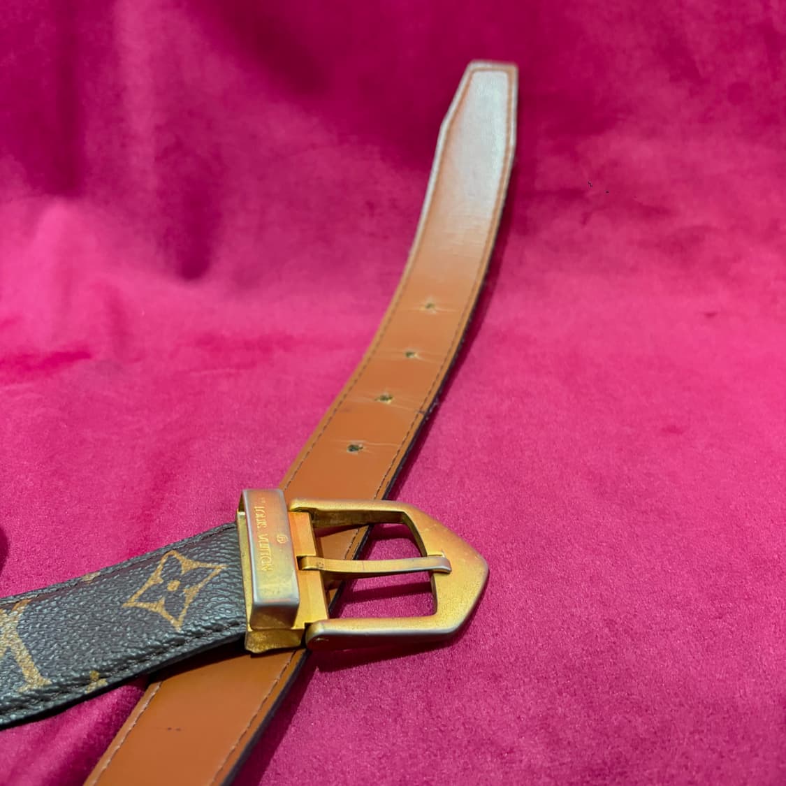 루이비통 골드버클 모노그램 벨트 상품이미지3