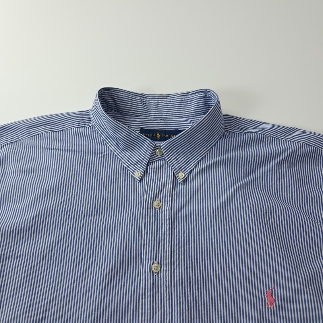 CK355 3XB 폴로 90s 스트라이프 시어서커 반팔 셔츠 남방 상품이미지2