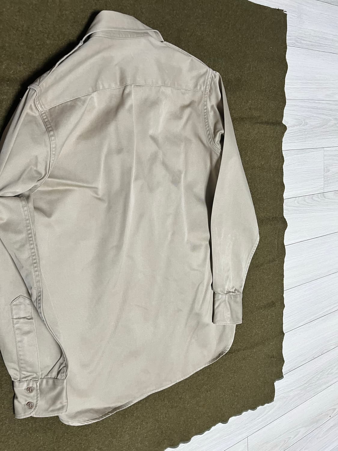 미군 카키(치노)셔츠 50s 상품이미지5