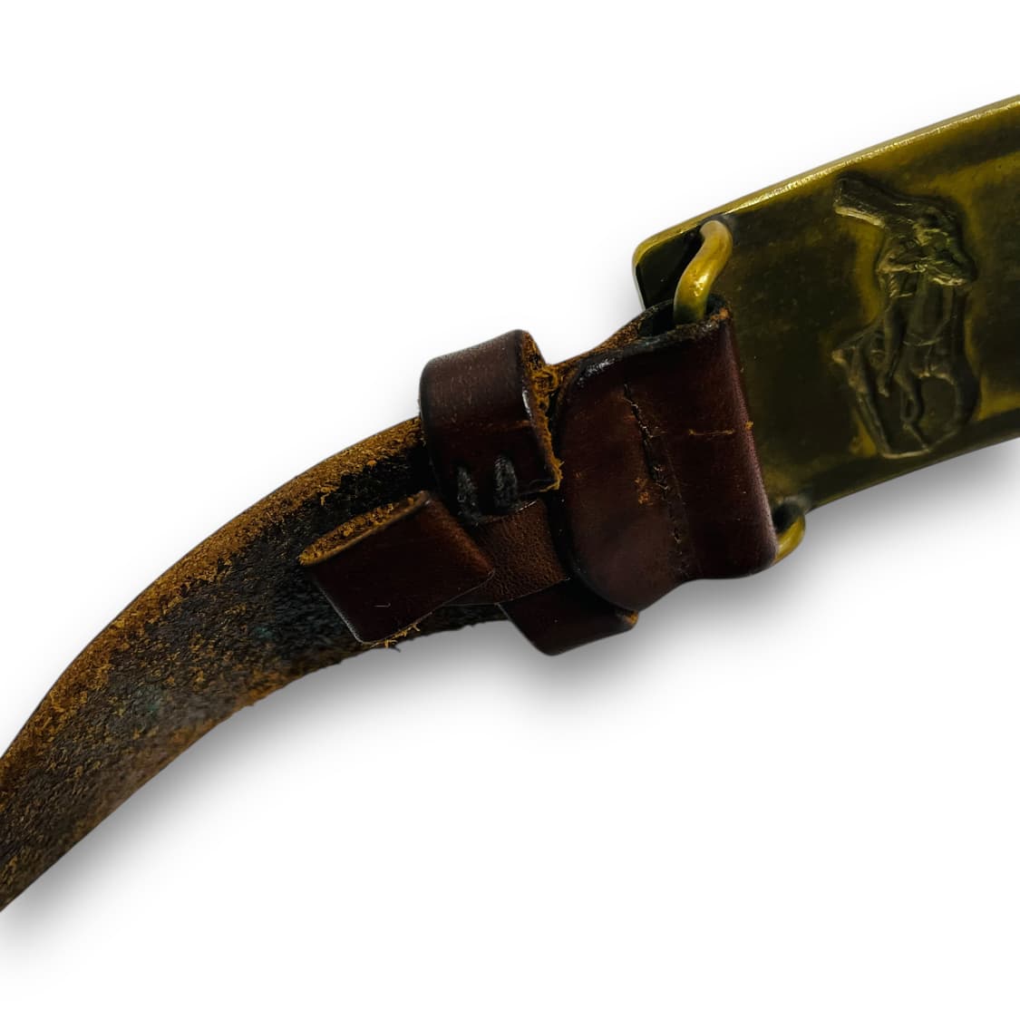 폴로 랄프로렌 동각 버클 딥 브라운 빈티지 벨트 상품이미지8