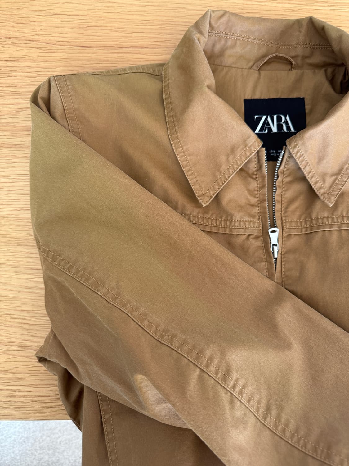 자라(ZARA) 코팅 코튼 자켓 상품이미지4