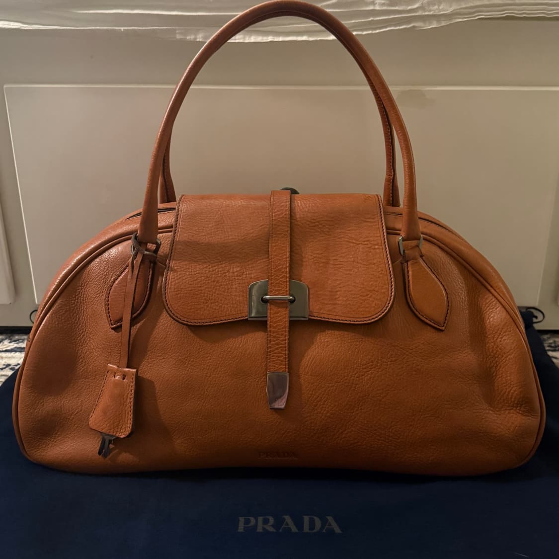 프라다 닥터 레더 볼링백 상품이미지1