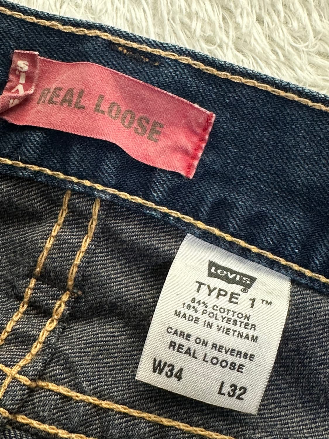 리바이스 TYPE 1 청바지 W34 L32 상품이미지6