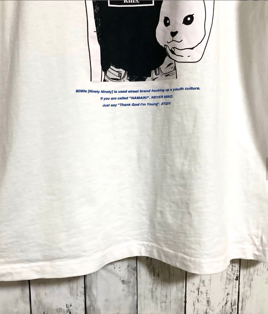 9090 smoking girls 화이트 티셔츠 상품이미지8