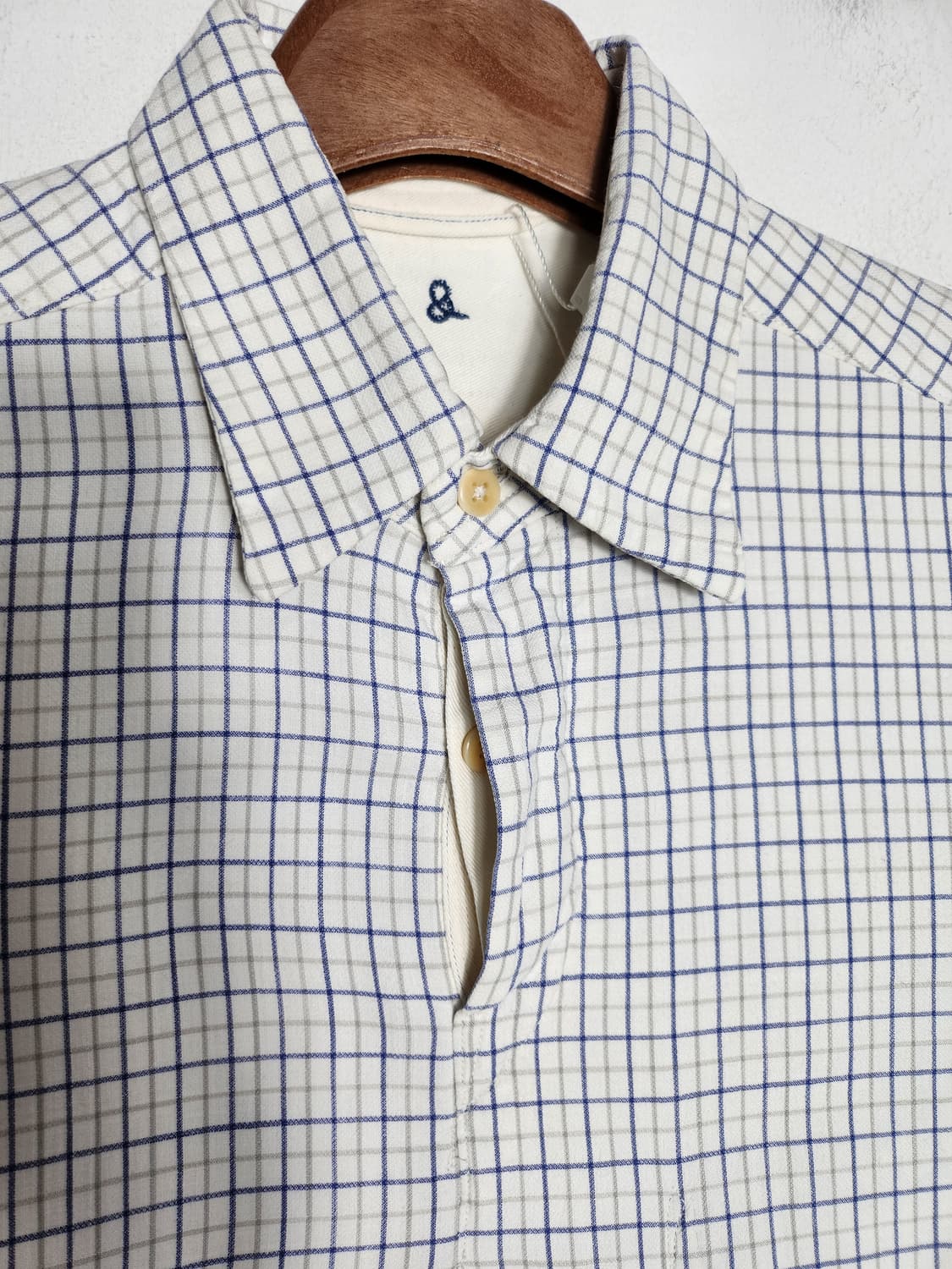 빈티지 체크 풀오버 셔츠 상품이미지2