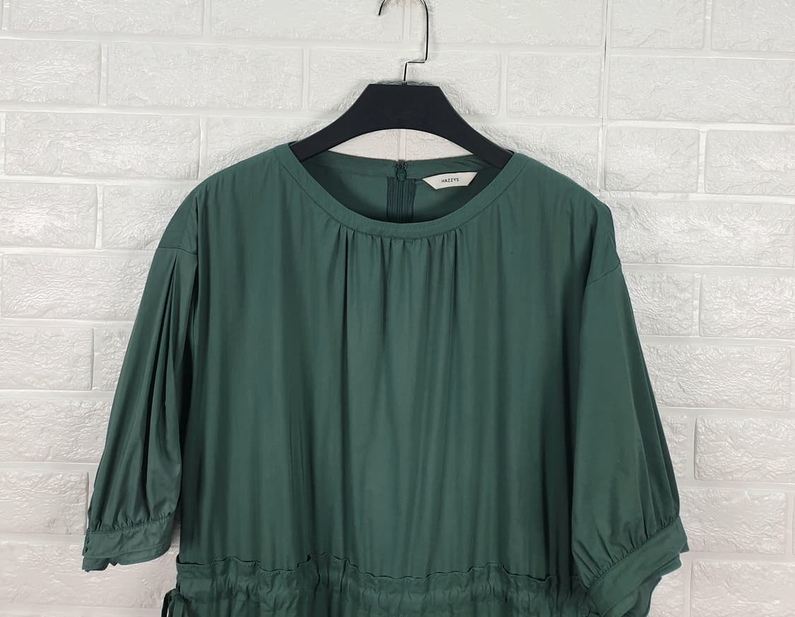 [95]헤지스 레이디스 면혼방 5부소매 원피스 상품이미지4