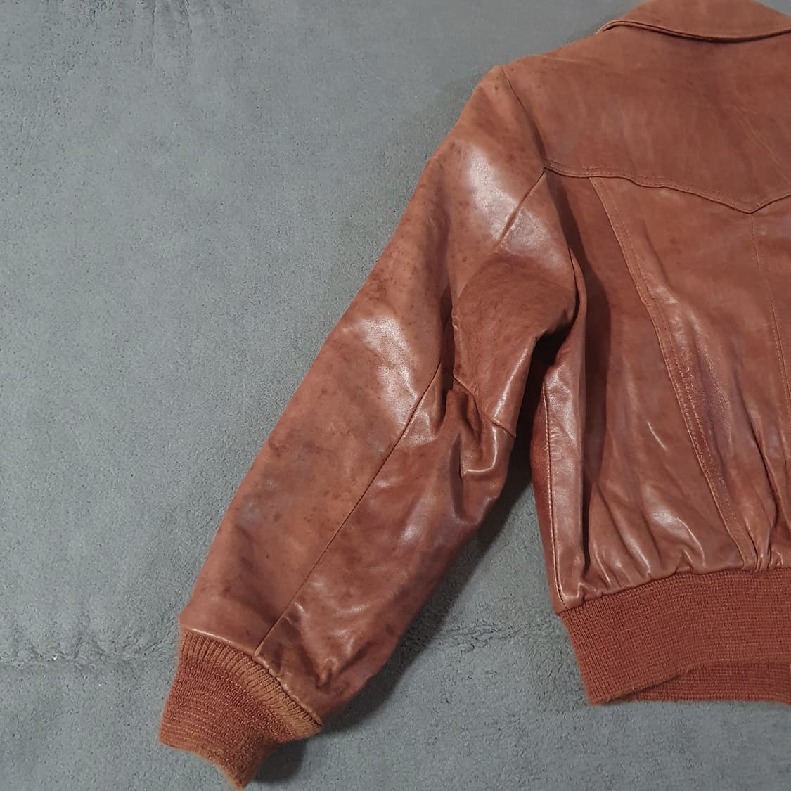 80s William barry 아메리칸 웨스턴 레더 자켓 42 M 상품이미지7