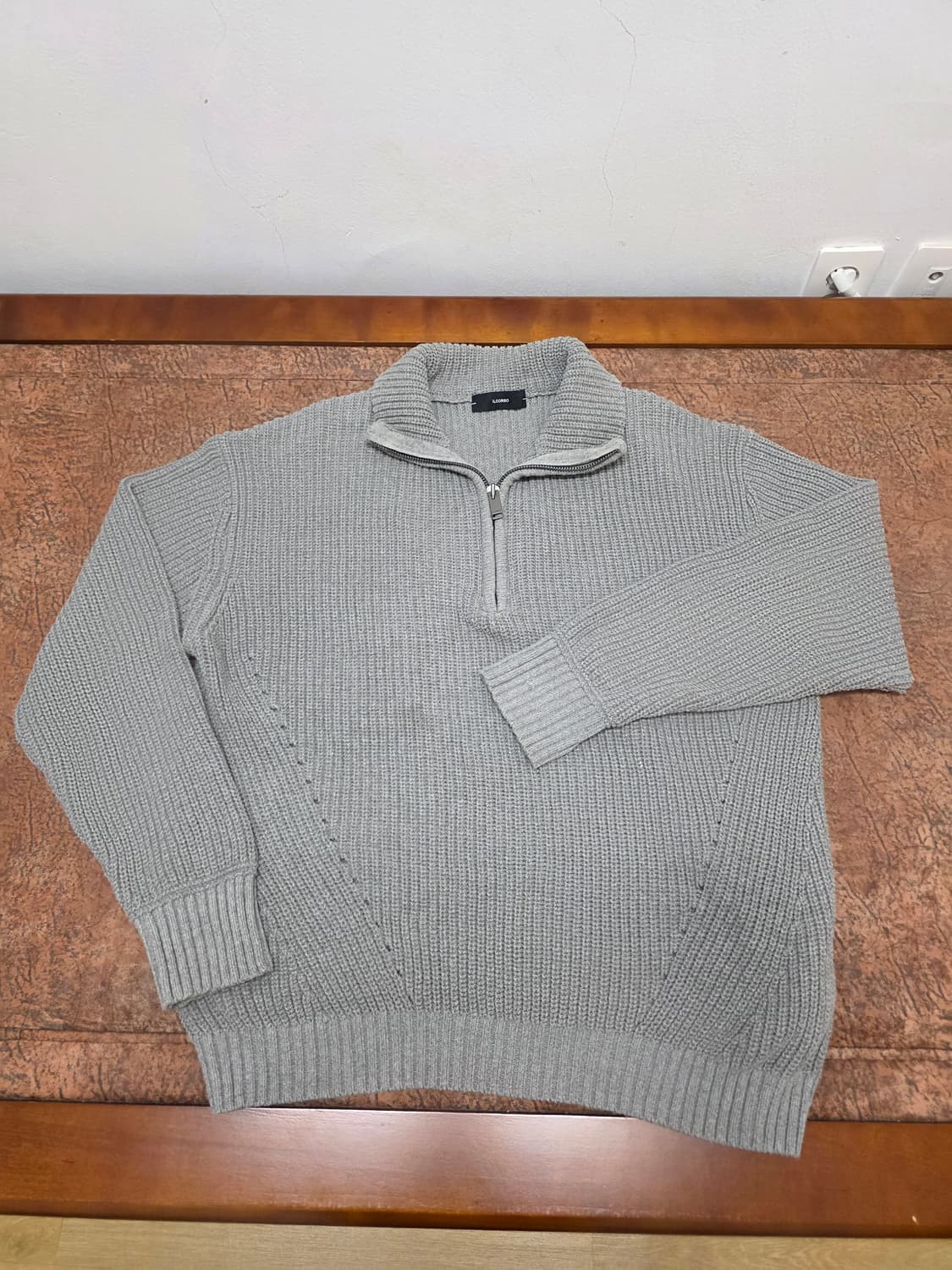 일꼬르소 반집업 니트 XL 상품이미지1