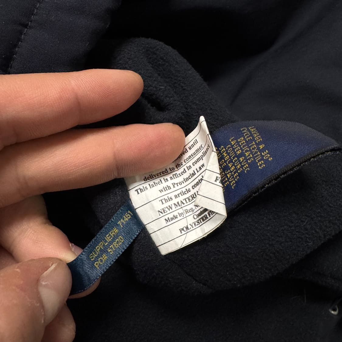 Name : 폴로 랄프로렌 시그니처로고 네이비컬러 페리자켓 :)  상품이미지4