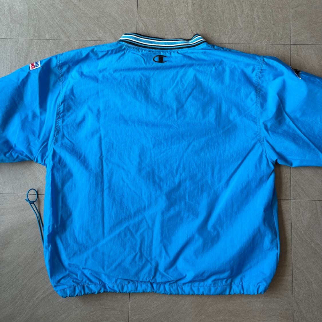 90년대 생산 NFL 프로 라인 바이 챔피온 블랙 나일론 웜업 상품이미지8