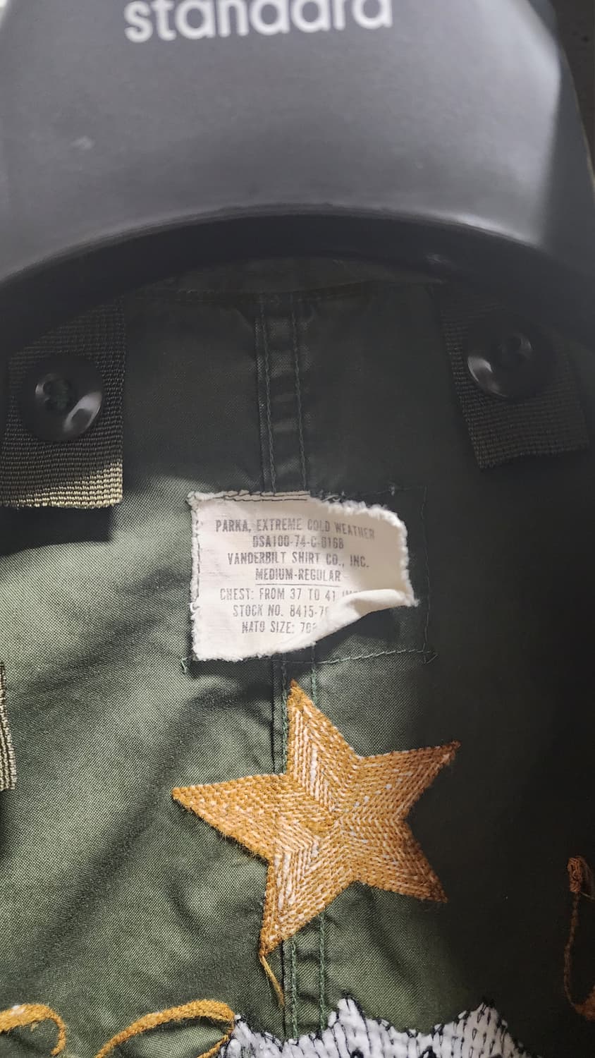 성모 마리아 자수 M65 피쉬테일 야상 자켓 상품이미지5