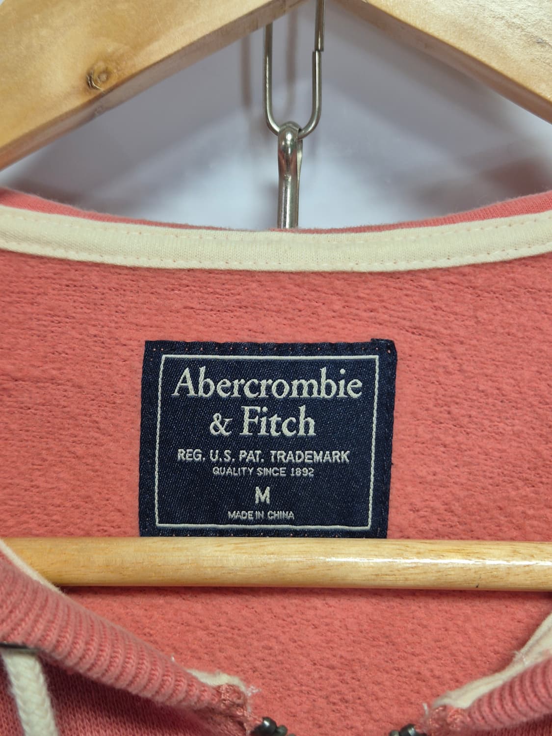 아베크롬비 대장급 자몽핑크 후드집업 M사이즈(상태A급) 상품이미지3