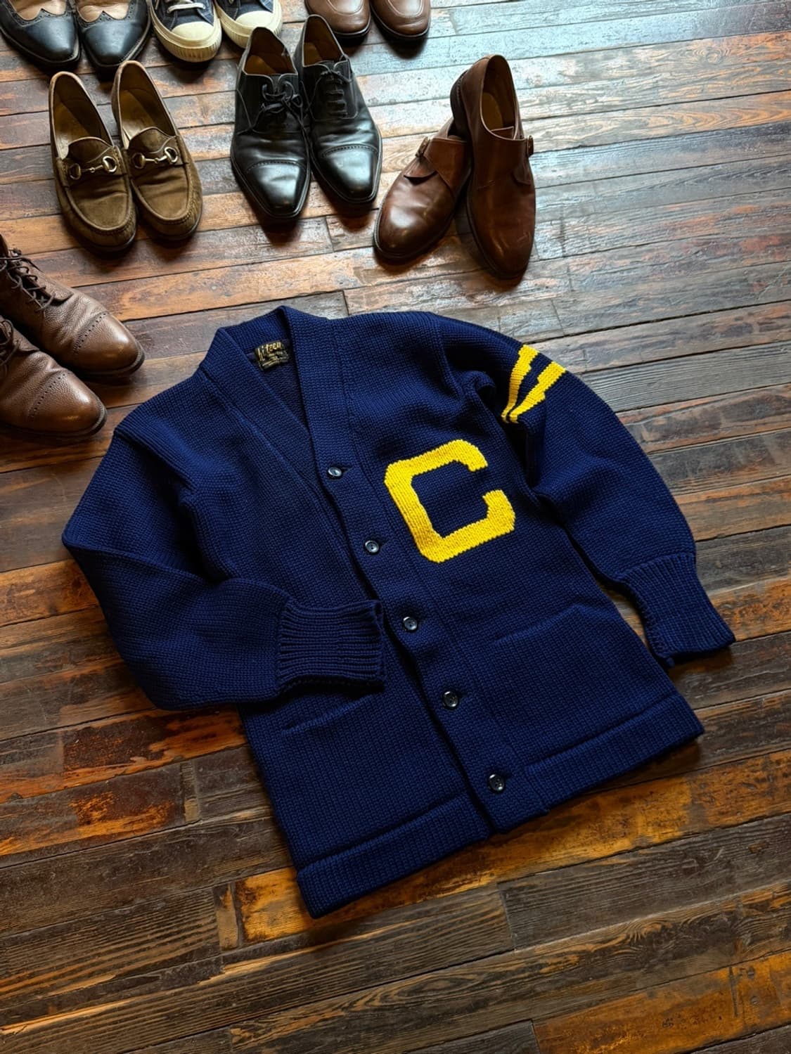 레터맨 가디건 100 상품이미지1