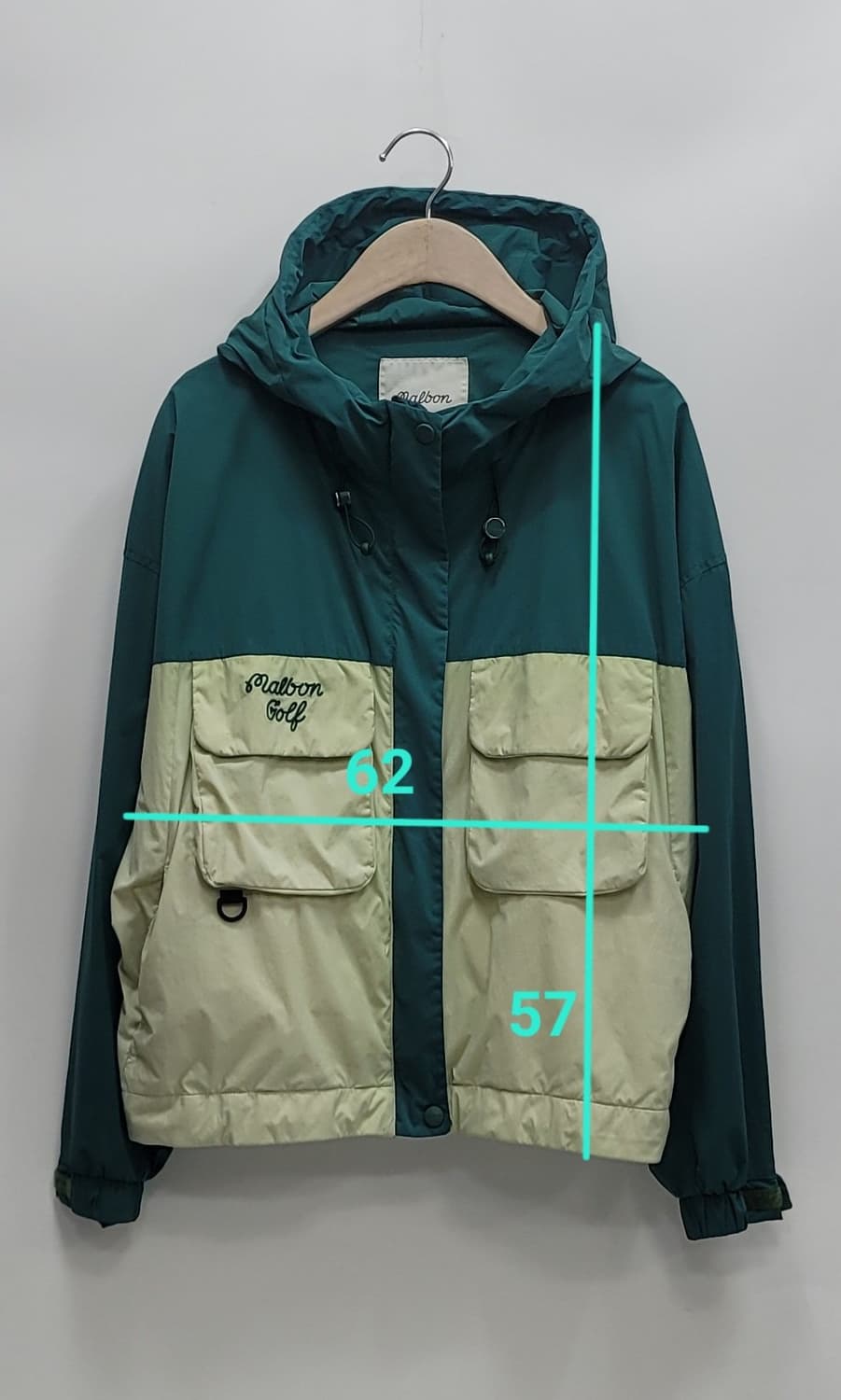 말본 22FW 유틸리티 포켓 컬러블록 후드 바람막이 점퍼 / 여 S 상품이미지10
