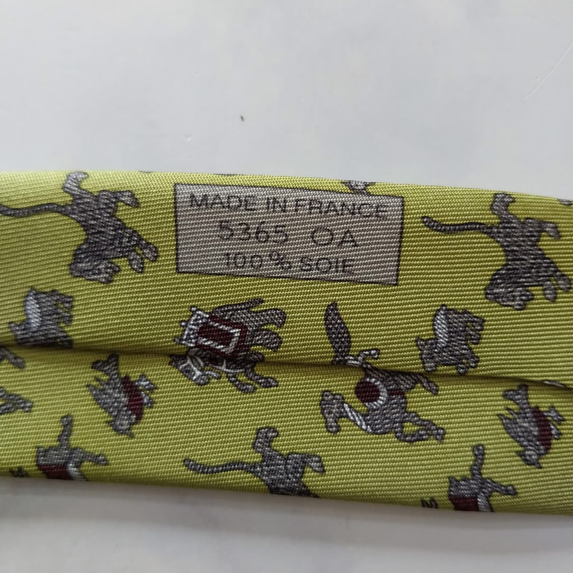 에르메스 실크 애니멀 모티브 넥타이 9.3cm A+~A등급 K1965
 상품이미지9