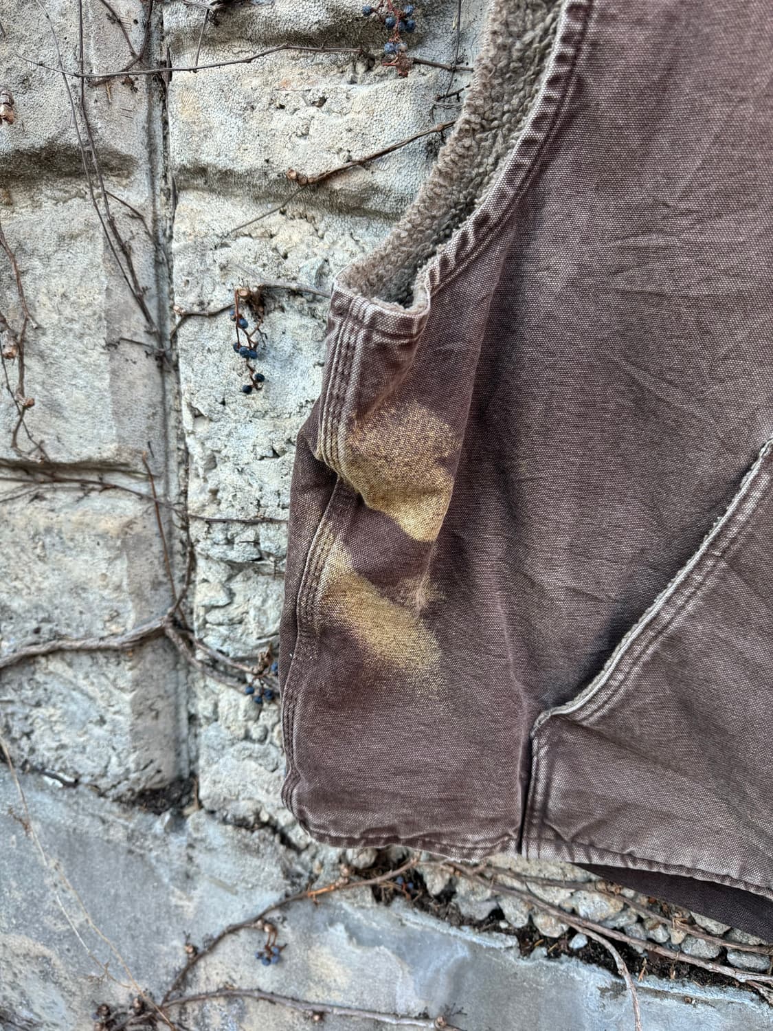 칼하트 빈티지 v33 dkb 털 안감 워크 베스트 조끼 상품이미지4