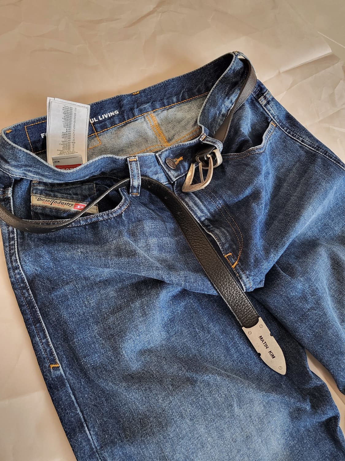 디젤 데님 팬츠 일자세미진 핏대박 상품이미지9