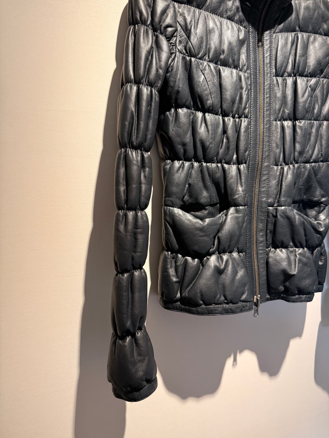 Reversible Leather Padded Jacket 상품이미지2
