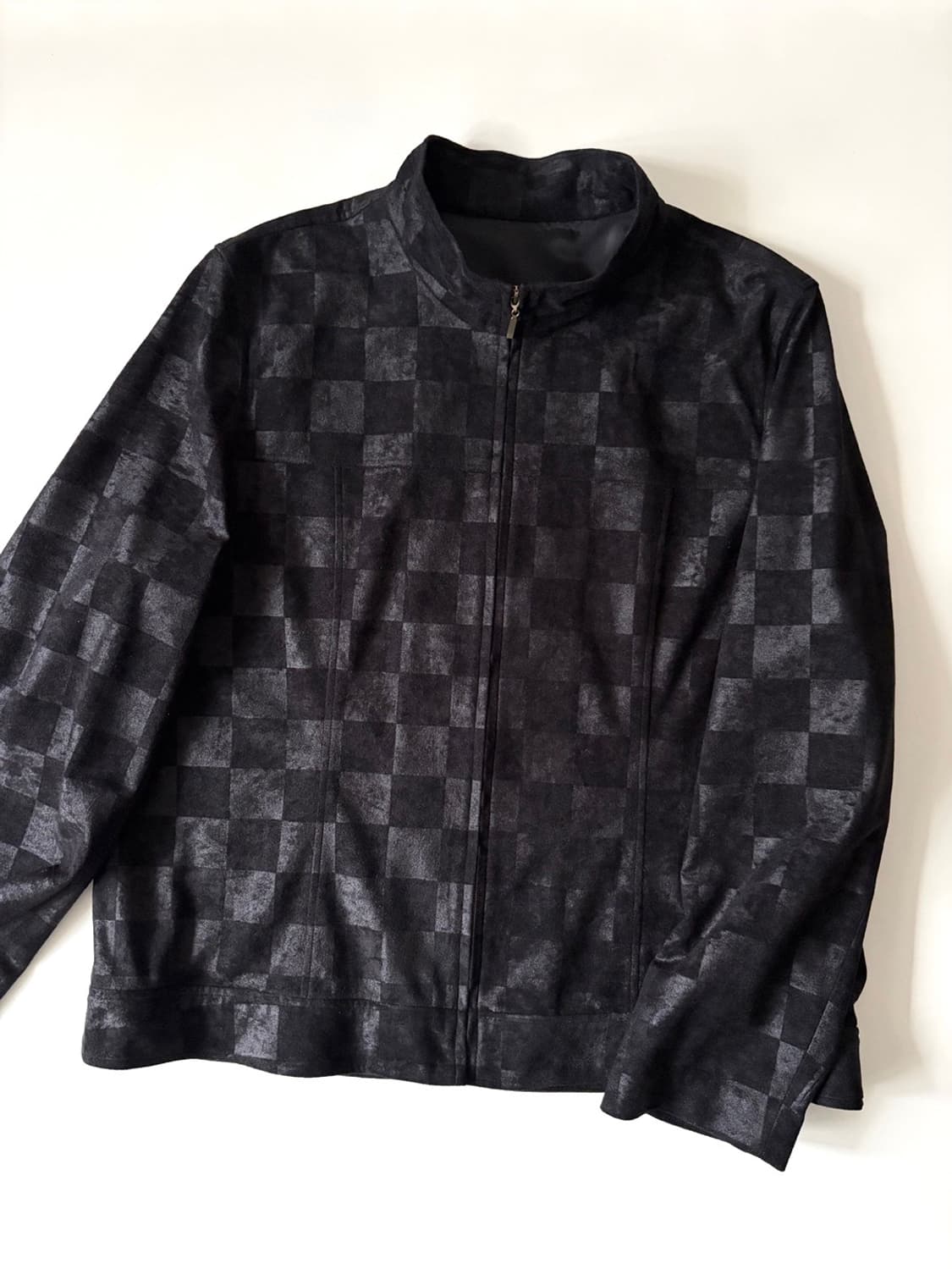 checkerboard zip-up jacket 상품이미지1
