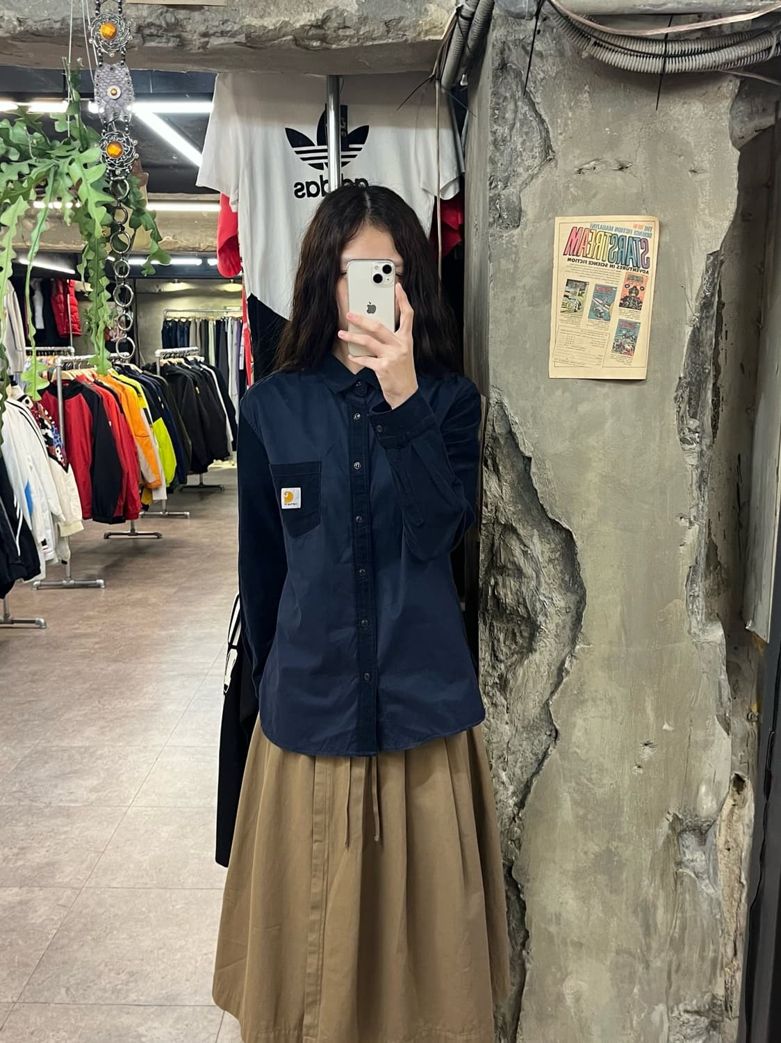 칼하트 골덴 셔츠 네이비 M  #csz1842 상품이미지2