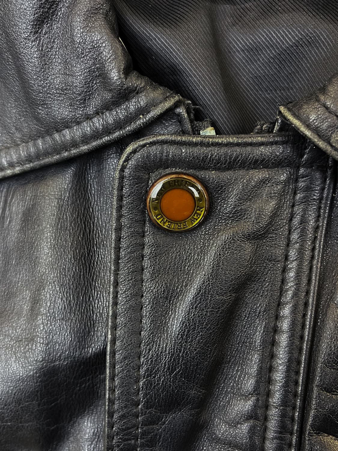 Envy Monarch 90's 벨트 디테일 레더 자켓 상품이미지4