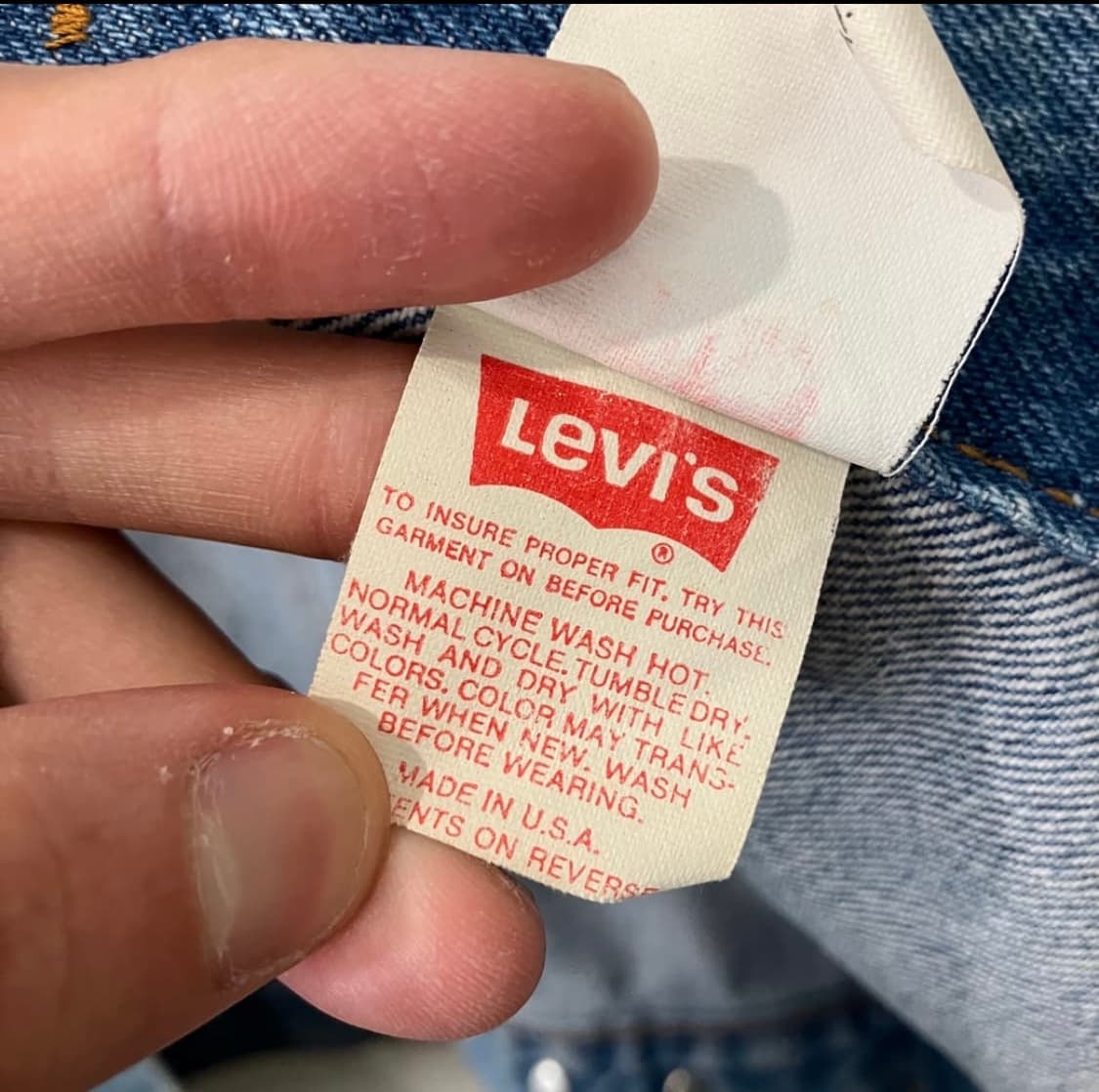75 usa 리바이스 데님 청자켓 상품이미지5