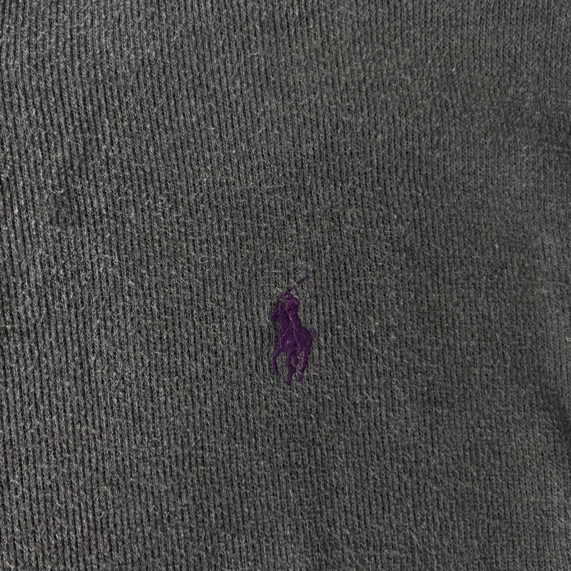 100 폴로랄프로렌 반집업 카키 코튼 니트 상품이미지2