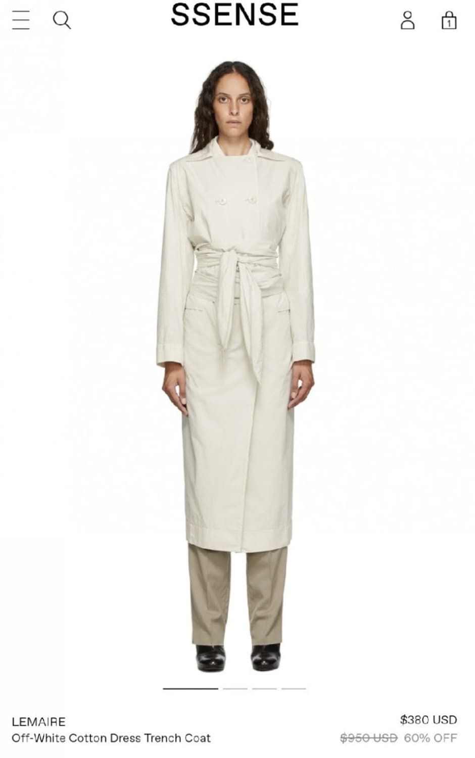 르메르 트렌치 드레스 판매합니다 상품이미지6