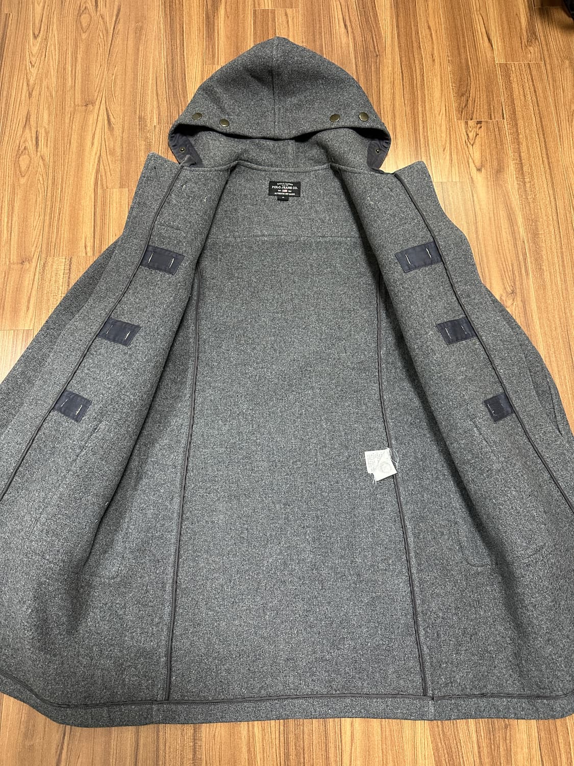 폴로진스 울 더플코트 그레이(여성 M) 상품이미지6