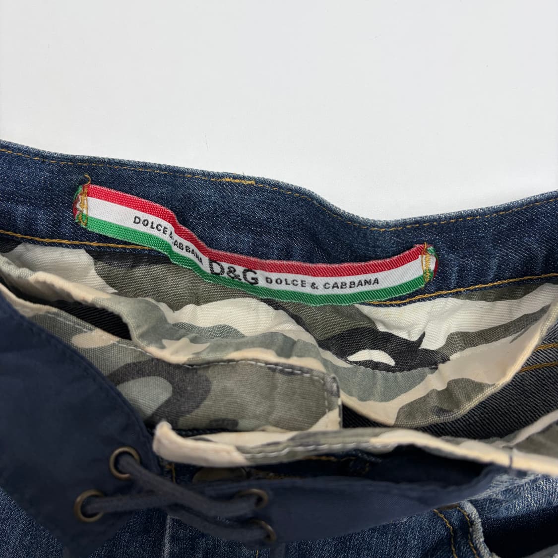 돌체앤가바나 레이어드 데님 반바지 팬츠 상품이미지5