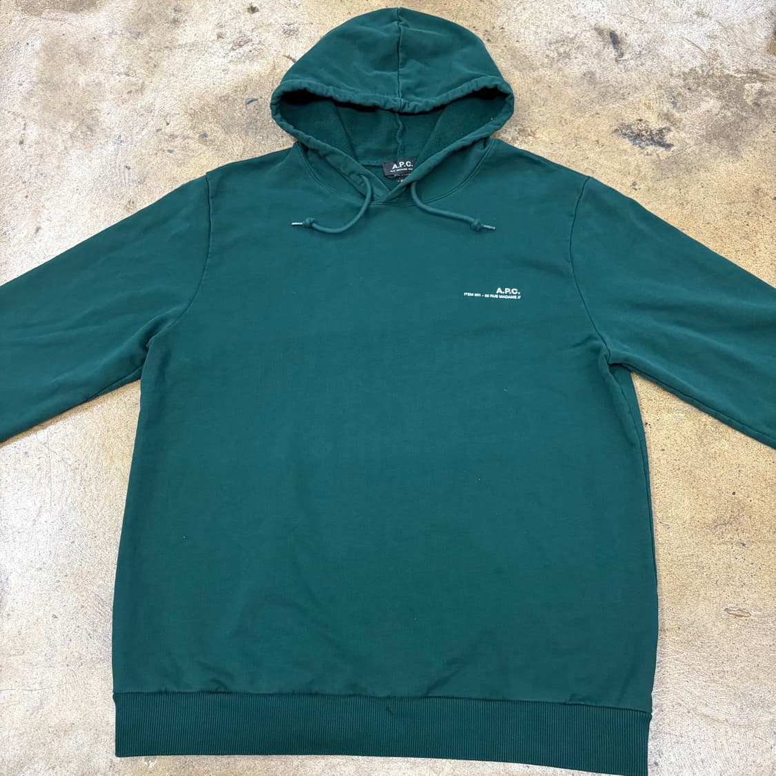 [정품/XXL] A.P.C. 아페쎄 로고 후드티 b17 상품이미지3