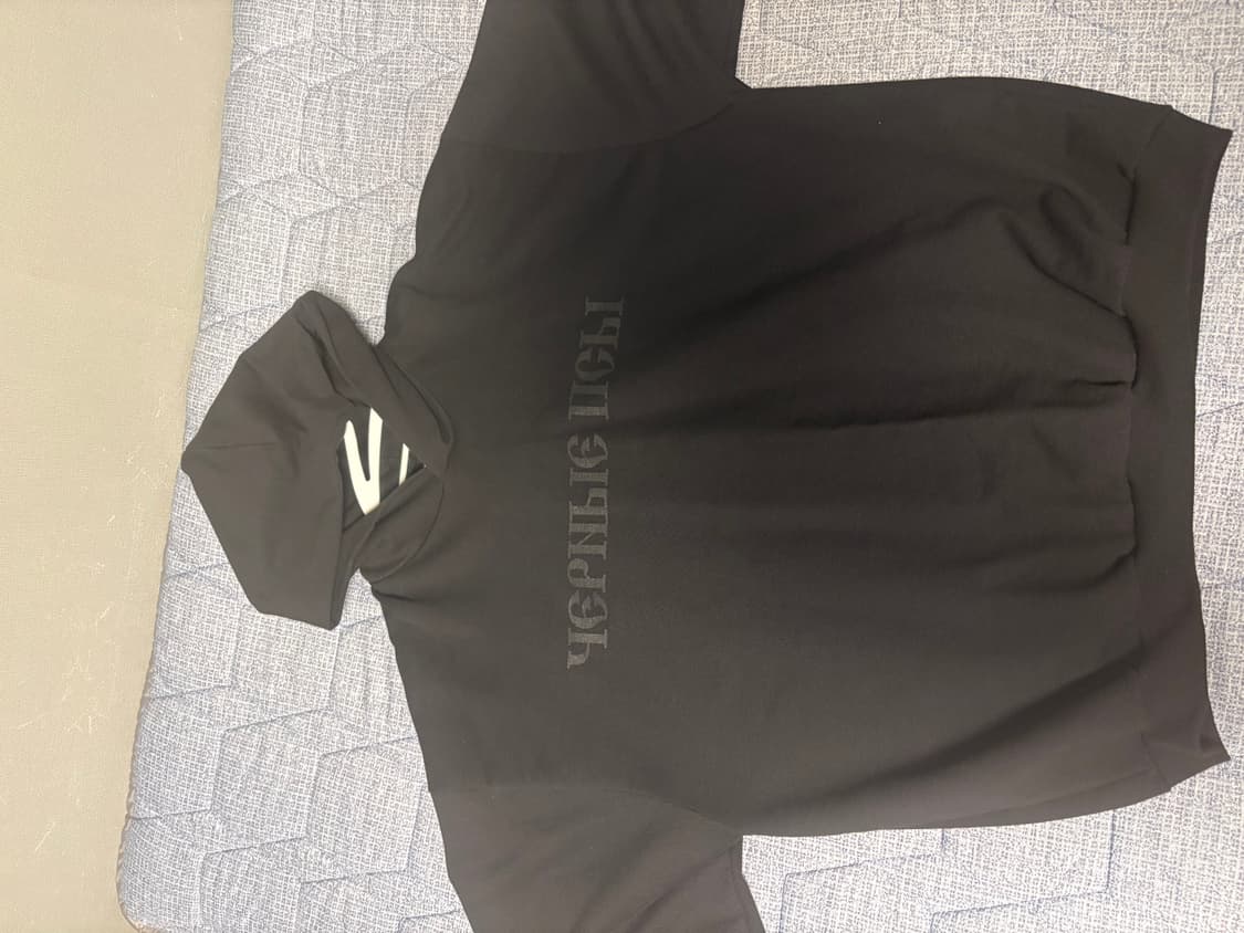 이지 x 고샤 루브친스키 YZY 블랙 독스 후드 블랙 상품이미지2