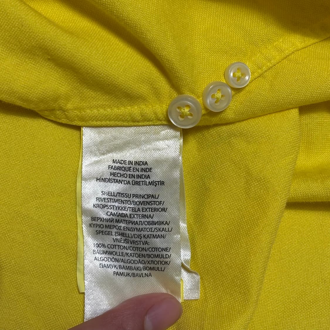 2XL 폴로랄프로렌 블루포니 옐로우 옥스포드 셔츠 상품이미지6