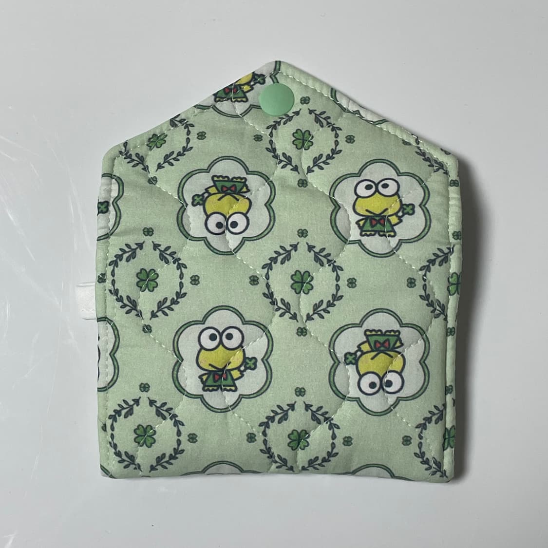 [ 핸드메이드 ] 케로피 클로버 자체제작 원단 떡딱이 카드지갑 상품이미지3