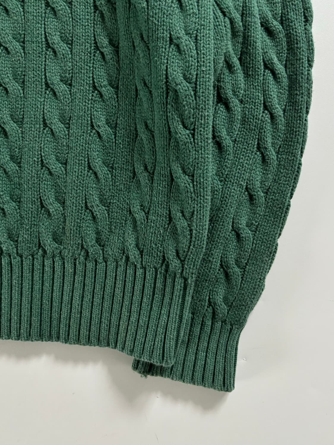 Polo 폴로 랄프로렌 그린 케이블 니트 상품이미지2