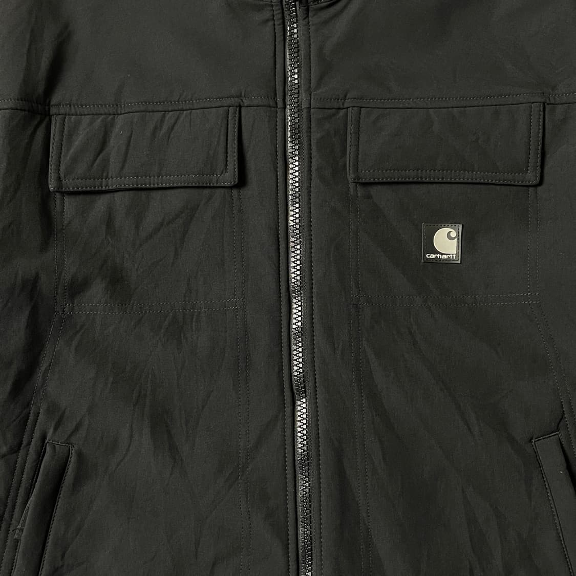 CARHARTT 칼하트 빈티지 블랙 하이넥 워크 자켓 A00814 상품이미지4