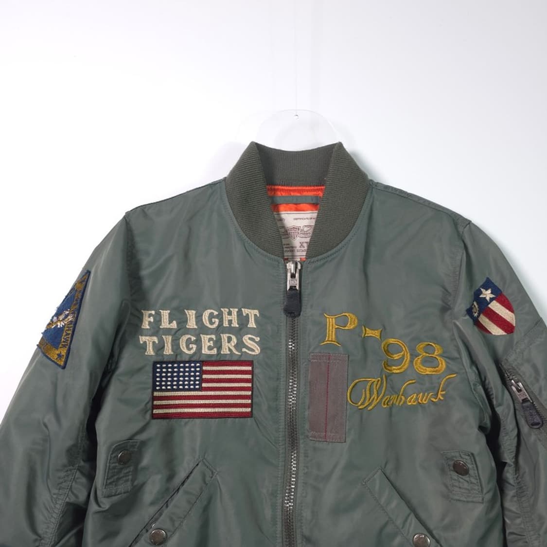 XTONZ Flight Tigers MA1 항공자켓 XS 상품이미지3